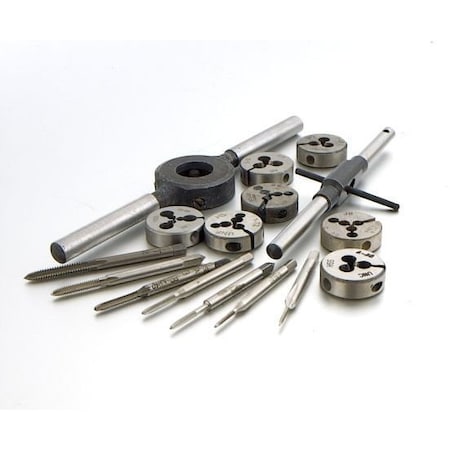 Gyros Mini Tap & Die Set w/Tap Wrench and Die Stock - 16 pcs. 93-16103